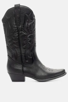 AMY - Botas de cowboy mujer negras