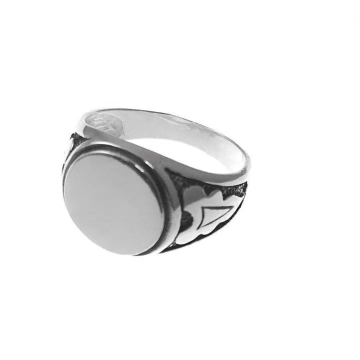 Anillo Plata Sello Hombre