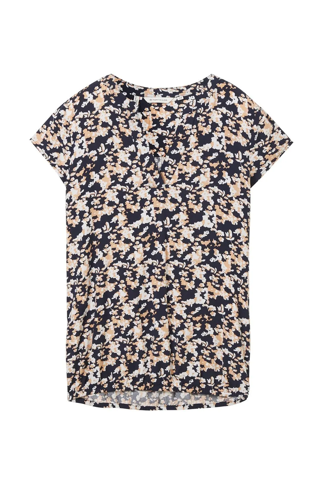 BLUSA MUJER ESTAMPADA AZUL