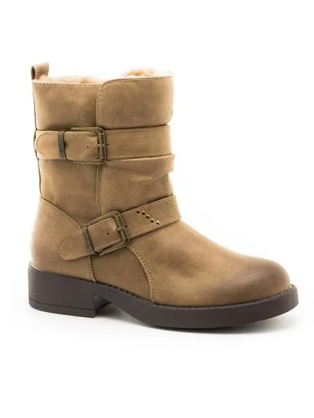 botas mtng wika forro taupe para mujer