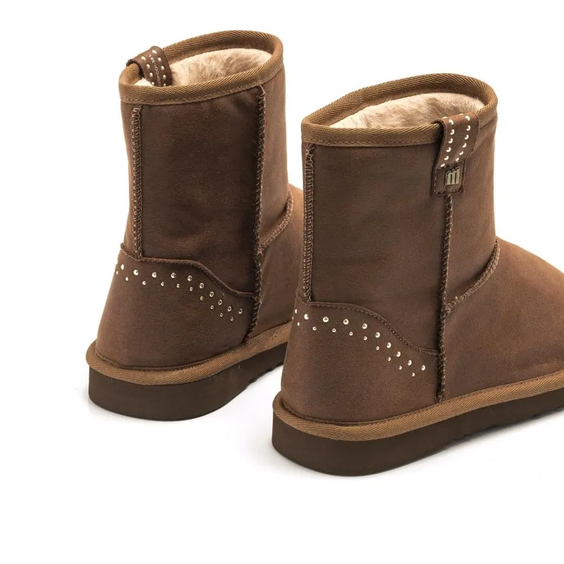 Botas Planas Mustang 50081 Mujer Moka