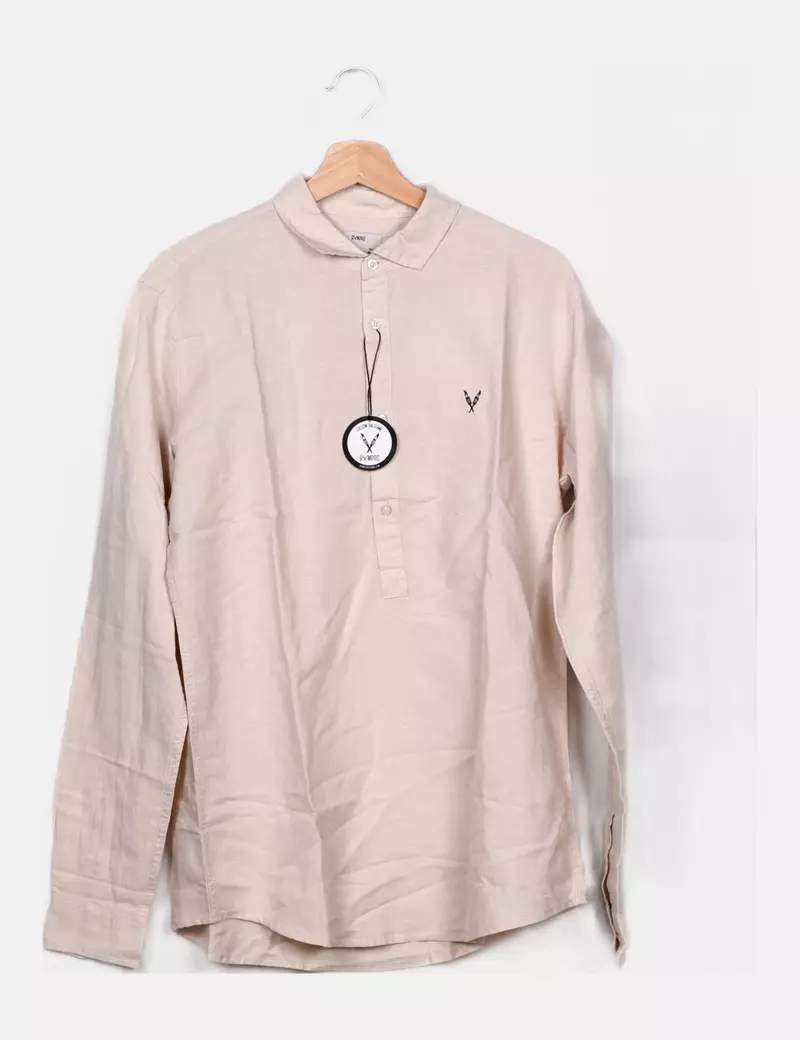 Bumpers Camisa beige de vestir manga larga