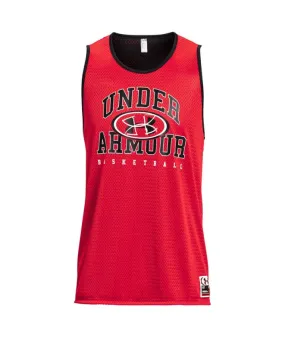 Camiseta de Baloncesto Under Amour Baseline Reversible Jsy Red Hombre