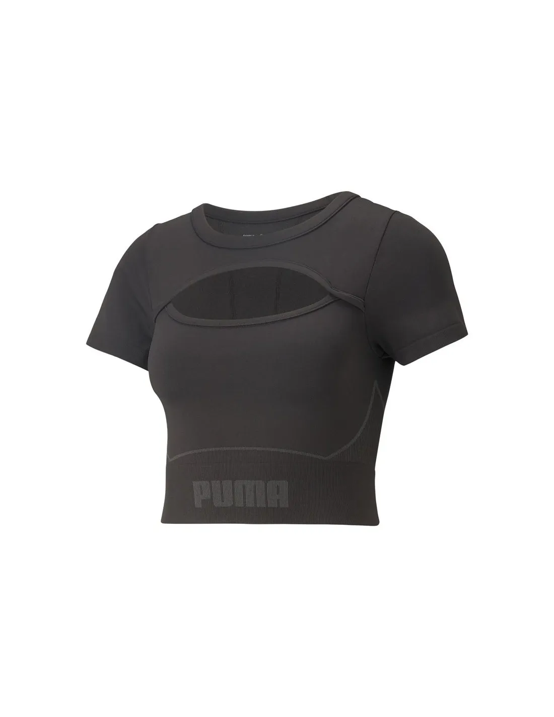 Camiseta De Fitness Puma Formknit Seamless Ba Mujer Negro