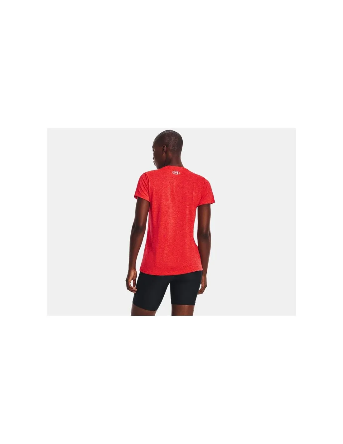 Camiseta de Fitness Under Armour Tech Ssv - Twist Mujer Rojo