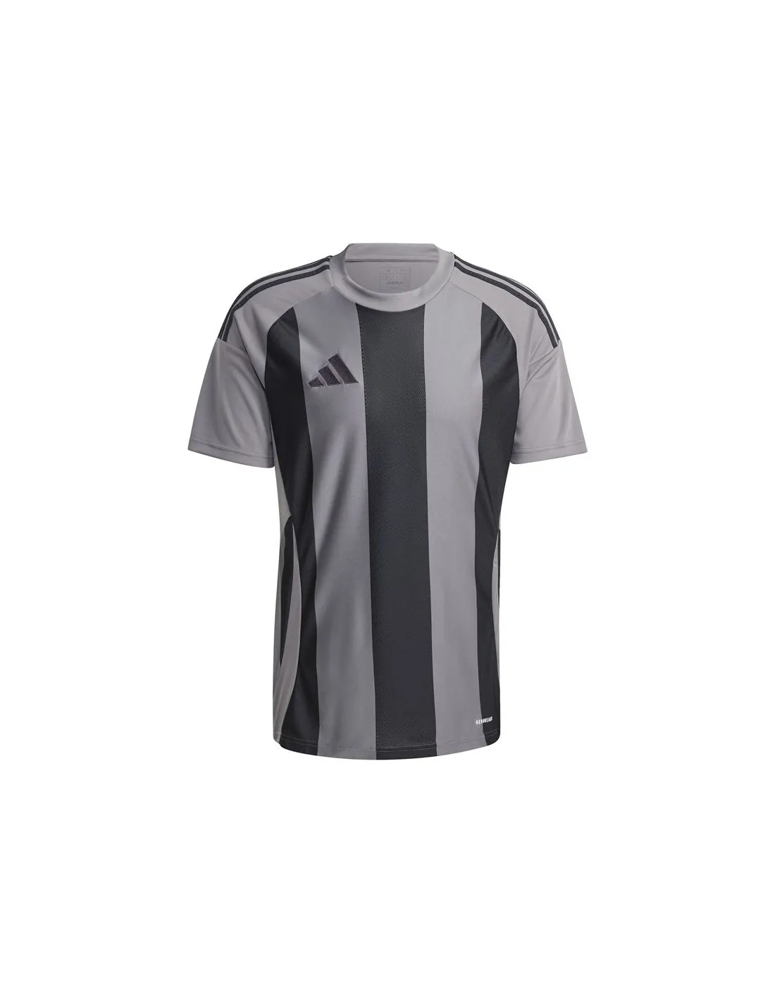 Camiseta de Fútbol adidas Striped 24 Hombre Gris