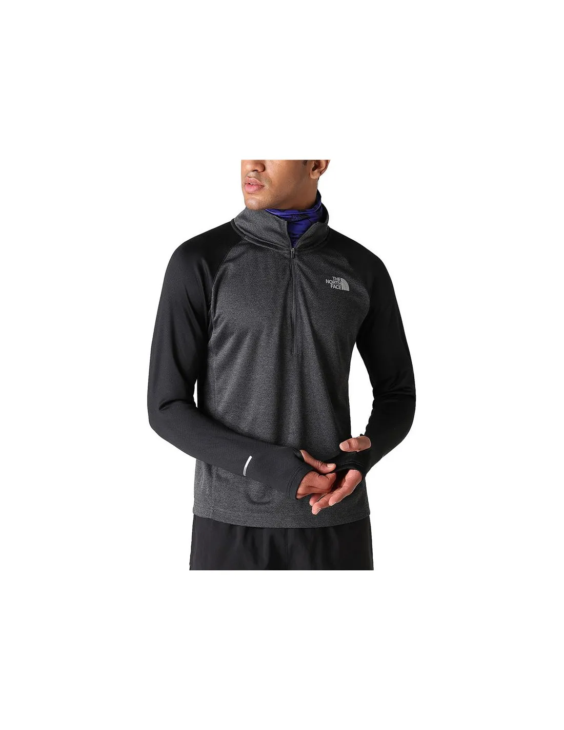 Camiseta de running The North Face 1-4 Zip Run negro Hombre