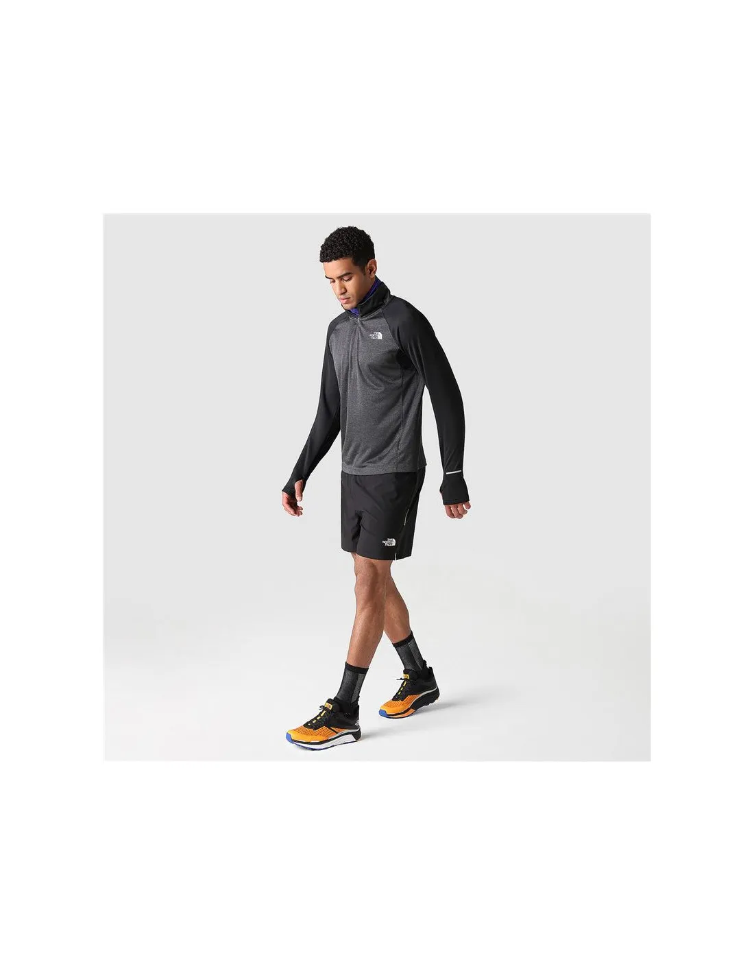 Camiseta de running The North Face 1-4 Zip Run negro Hombre