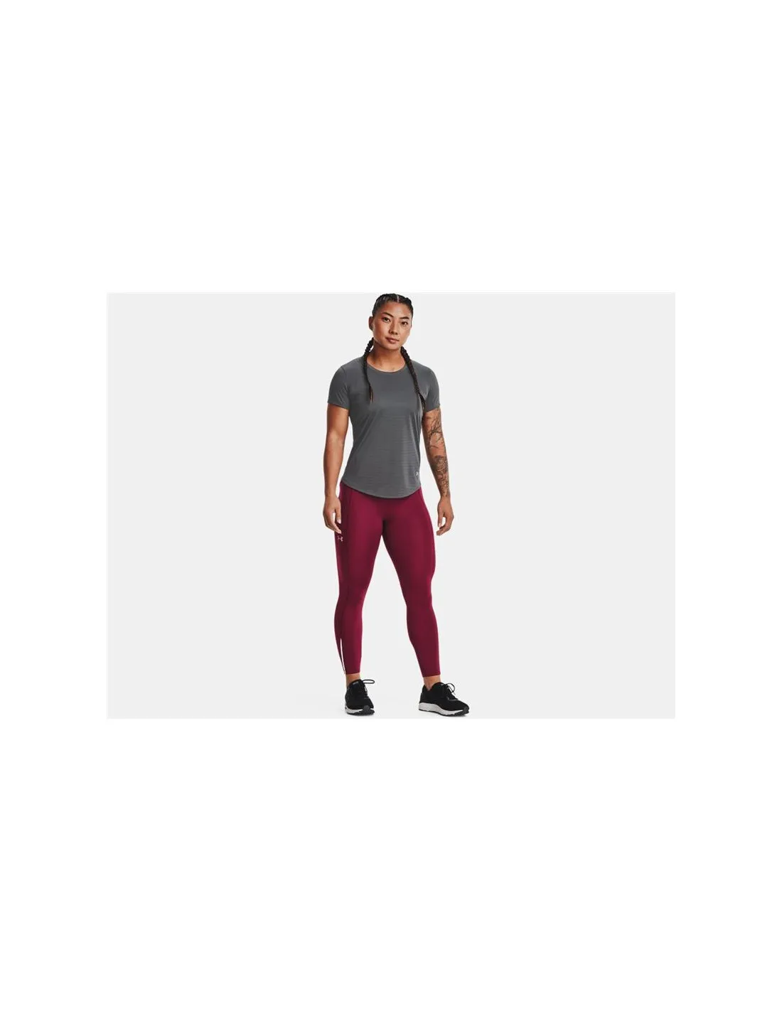 Camiseta de running Under Armour Sp Stride Mujer Grey