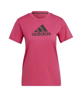 Camiseta de tranning adidas Designe 2 Move Logo fucsia Mujer