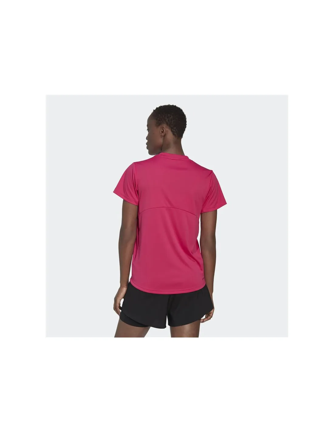 Camiseta de tranning adidas Designe 2 Move Logo fucsia Mujer