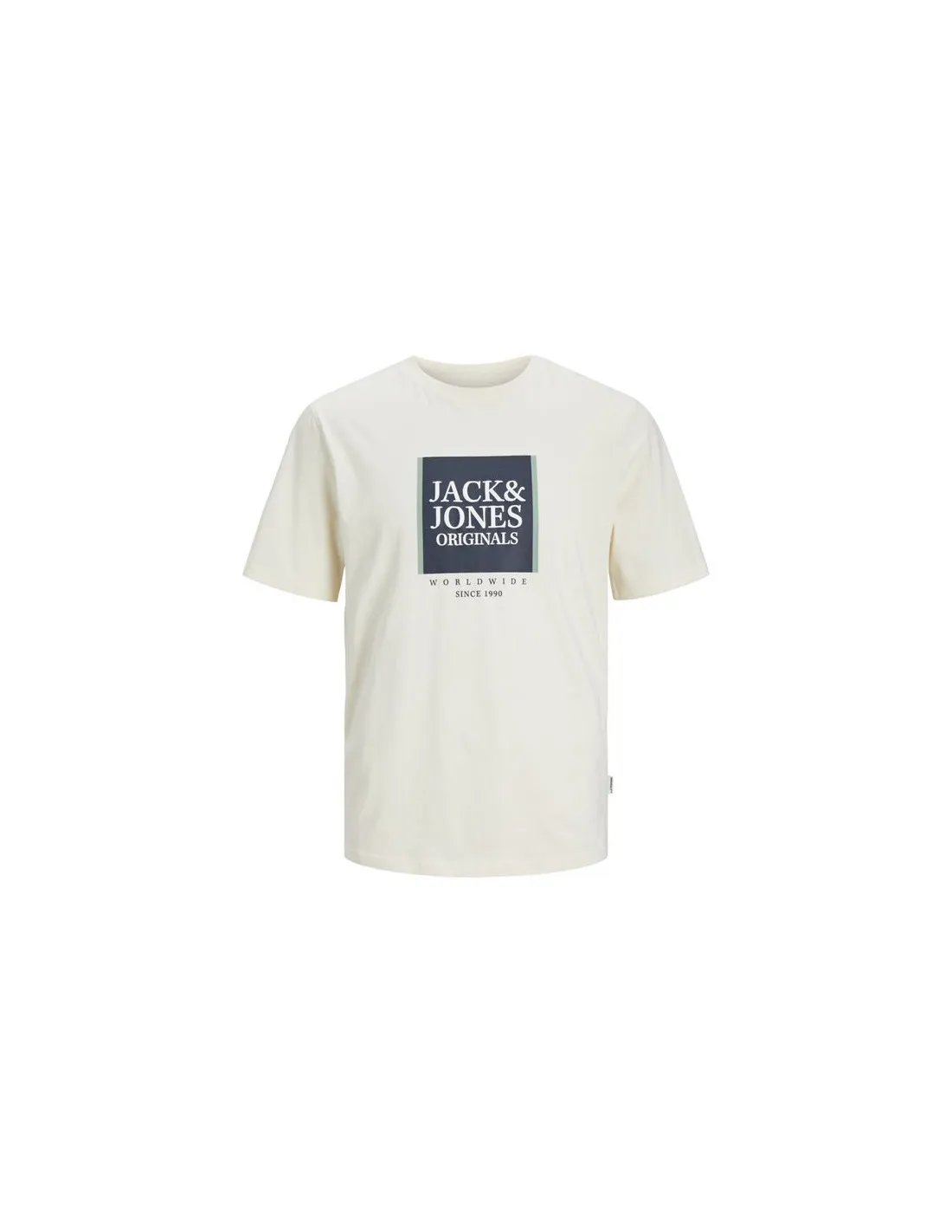 Camiseta Jack & Jones Lafayette Box Hombre Beige