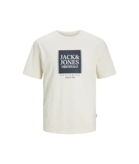 Camiseta Jack & Jones Lafayette Box Hombre Beige