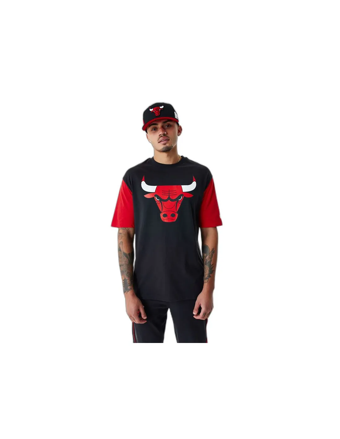 Camiseta New Era NBA Colour Insert Chicago Bulls Black Hombre