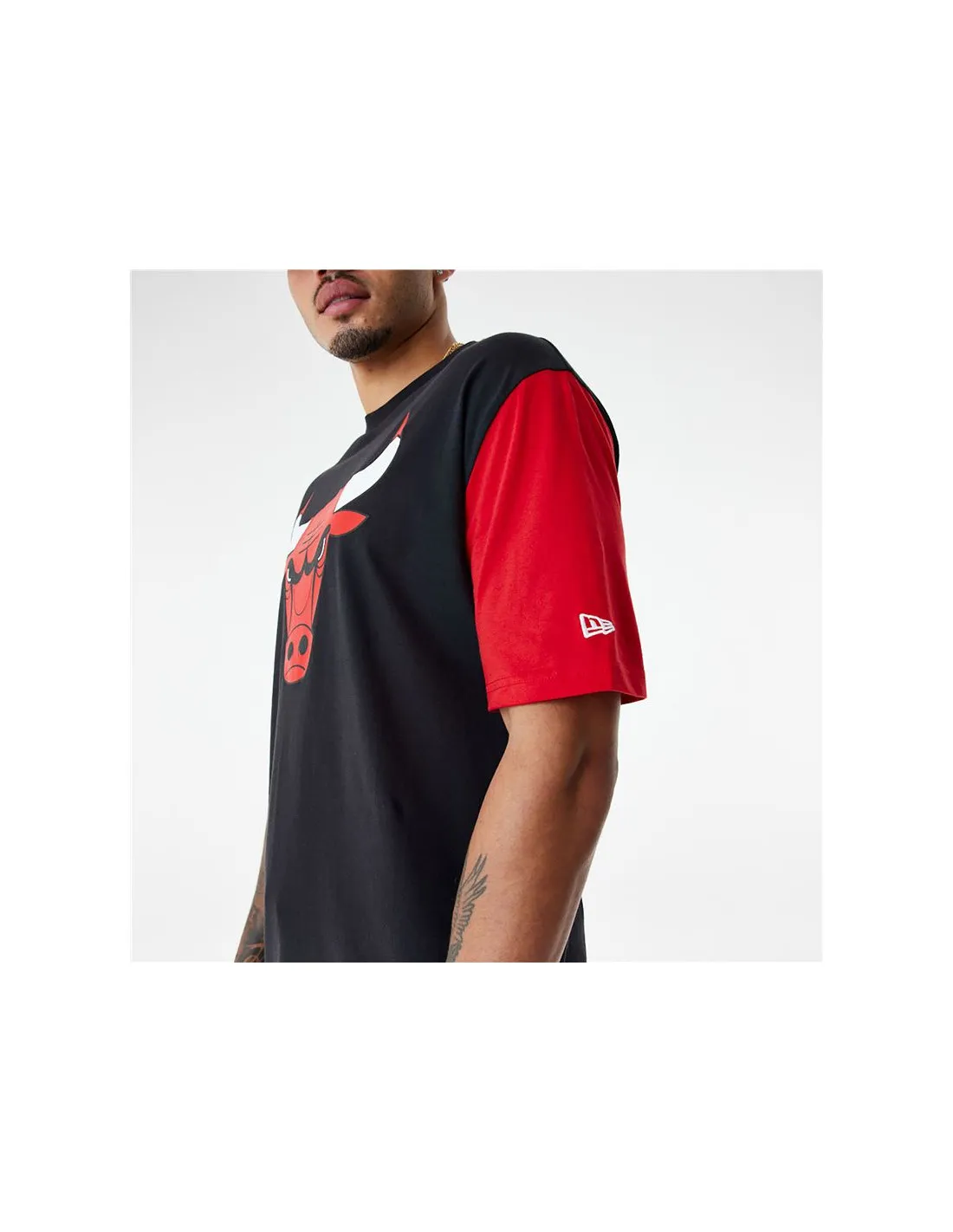 Camiseta New Era NBA Colour Insert Chicago Bulls Black Hombre