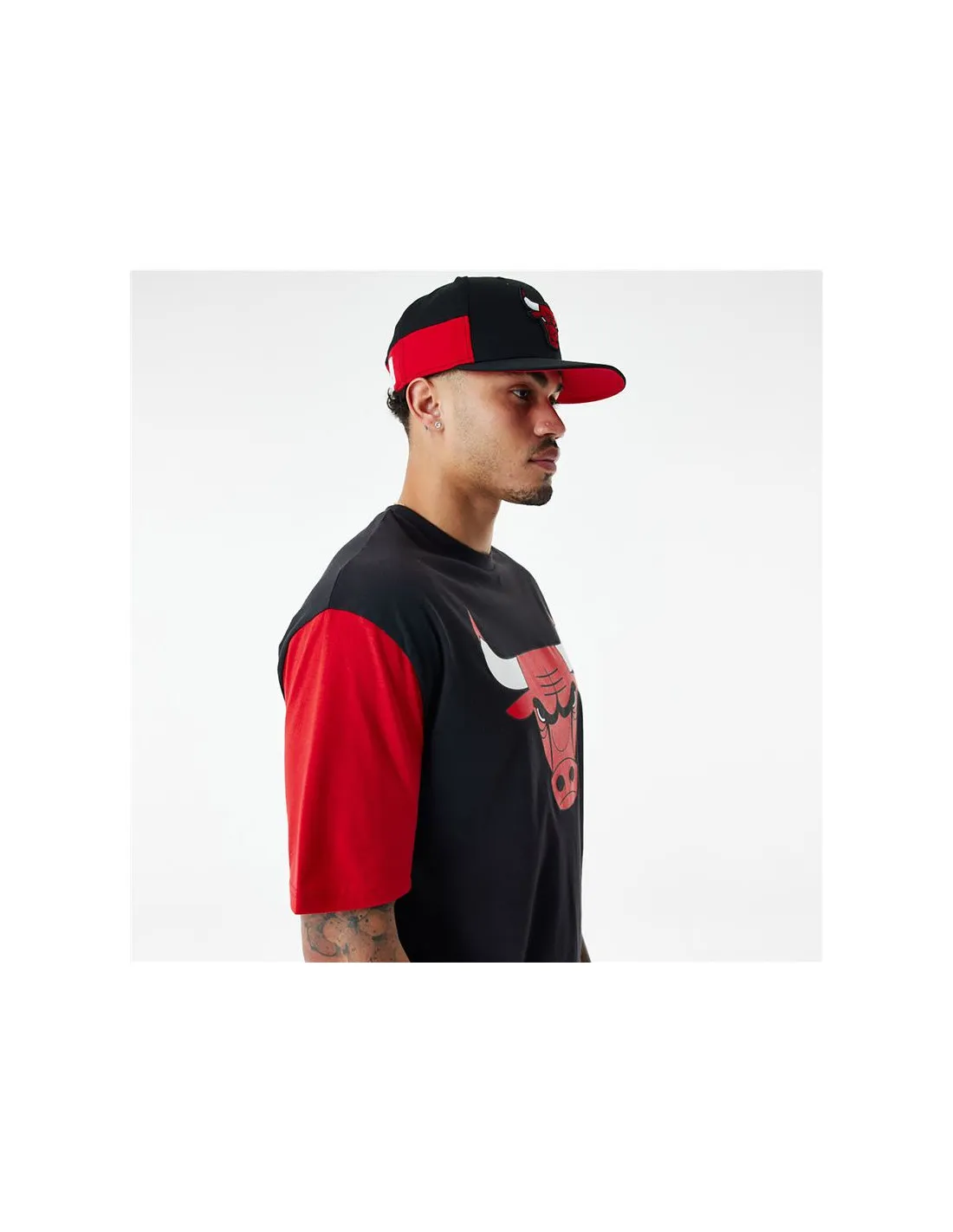 Camiseta New Era NBA Colour Insert Chicago Bulls Black Hombre