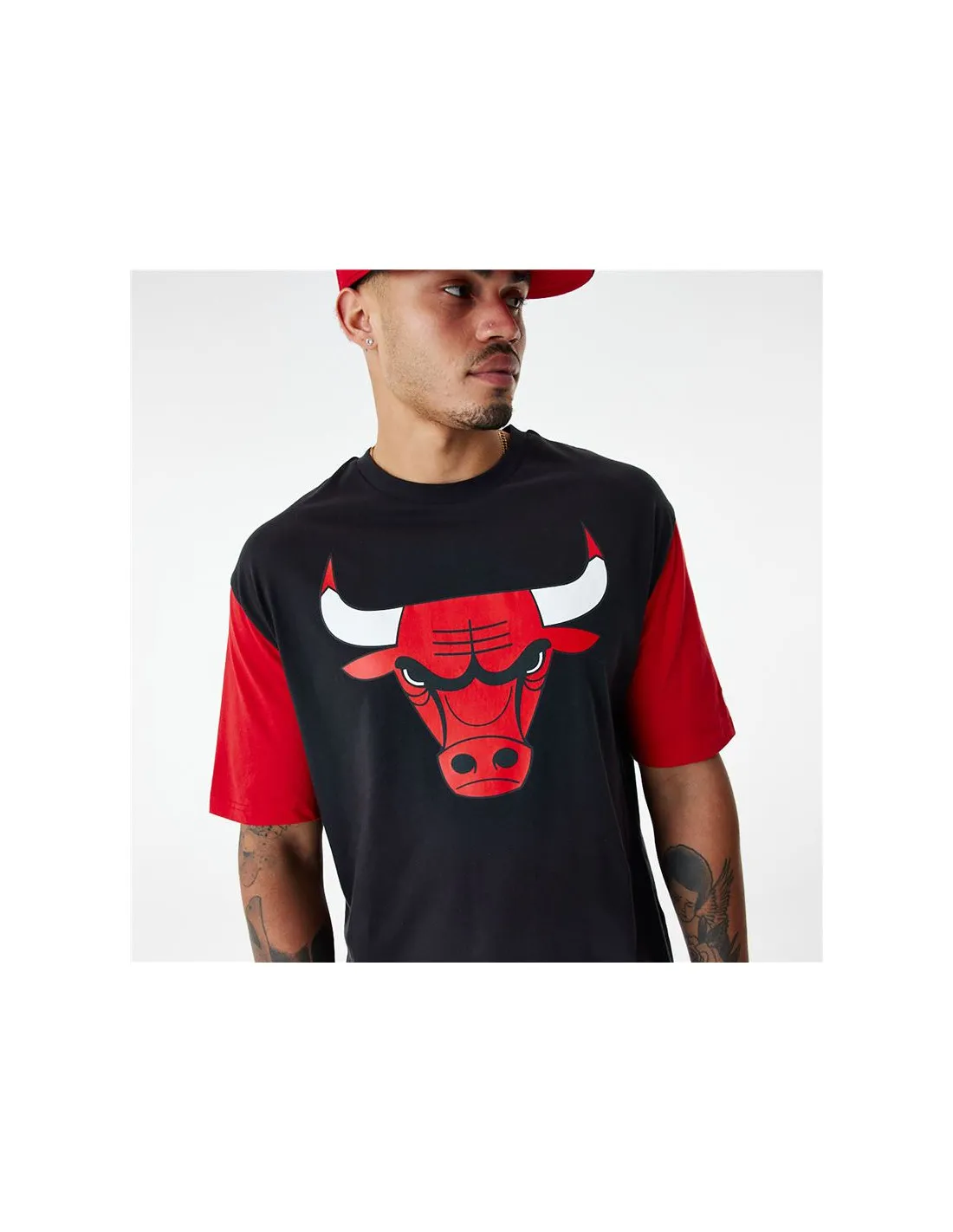 Camiseta New Era NBA Colour Insert Chicago Bulls Black Hombre