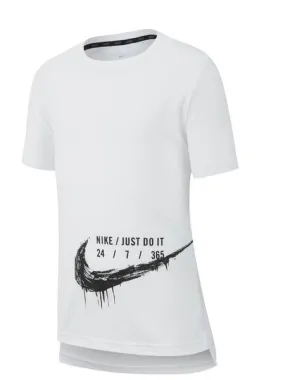 camiseta nike blanco niño