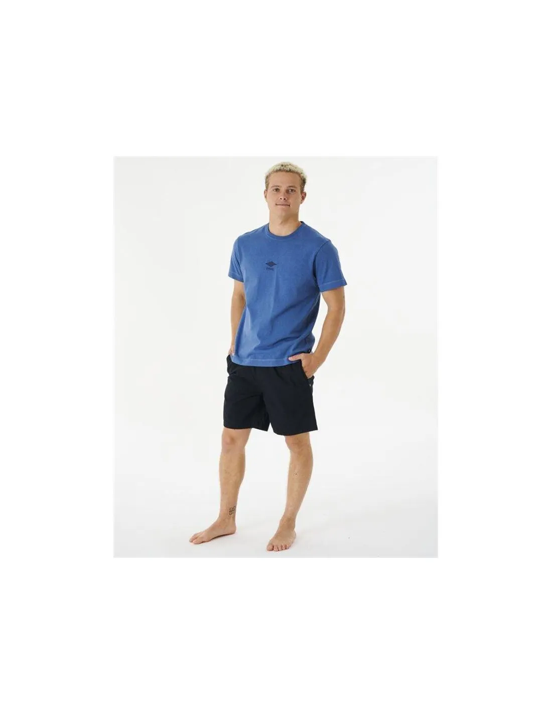 Camiseta Rip Curl Quality Surf Products Logo Hombre Azul