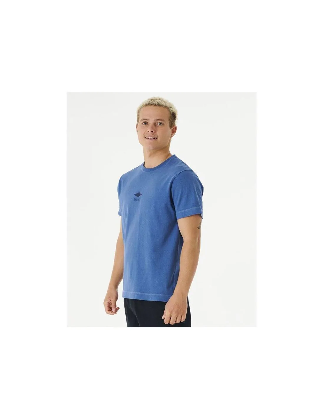 Camiseta Rip Curl Quality Surf Products Logo Hombre Azul