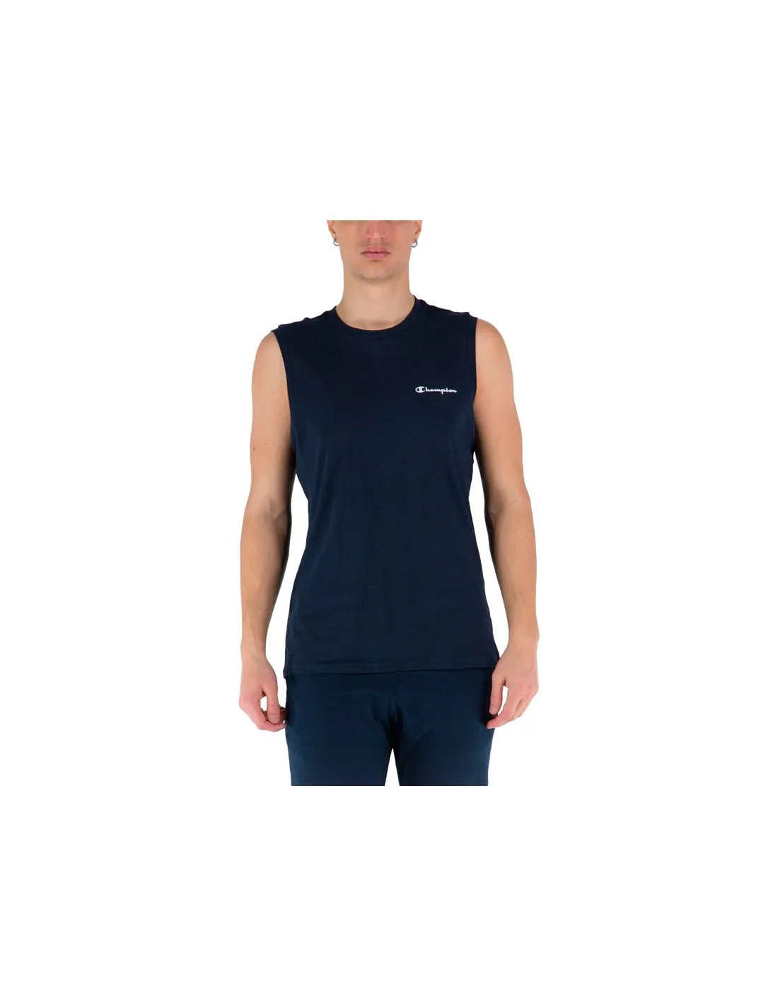 Camiseta sin mangas Champion Sleeveless Crewneck Hombre Dark Blue