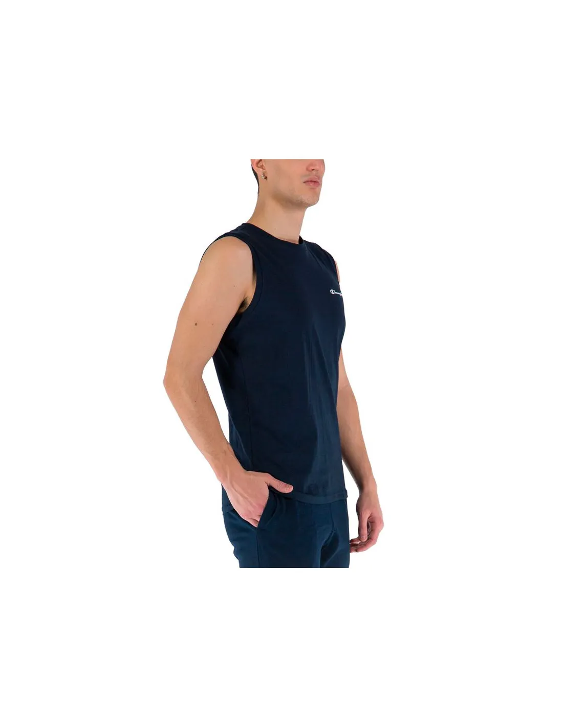 Camiseta sin mangas Champion Sleeveless Crewneck Hombre Dark Blue