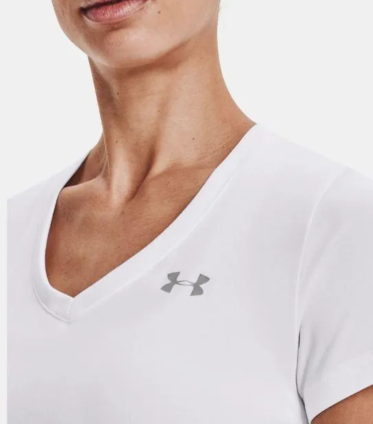 Camiseta Under Armour TECH SS V Mujer Blanca