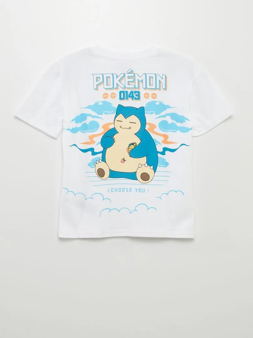 Camiseta 'Pokémon' - BLANCO