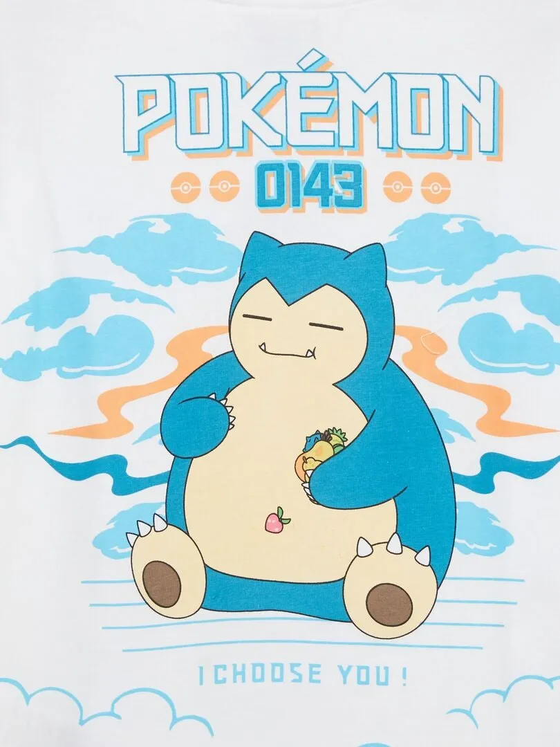 Camiseta 'Pokémon' - BLANCO