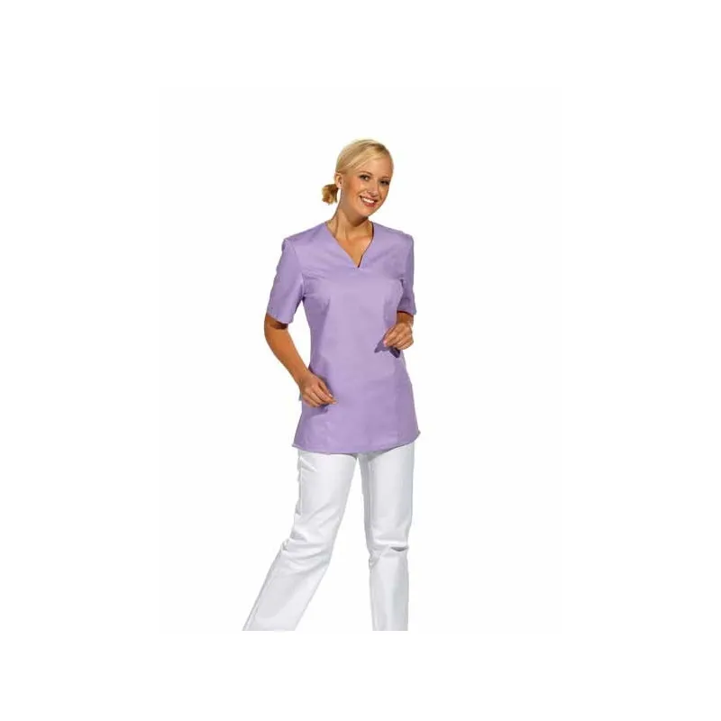 Camisola laboral mujer cuello llave lila Leiber - Talla XXL Oferta