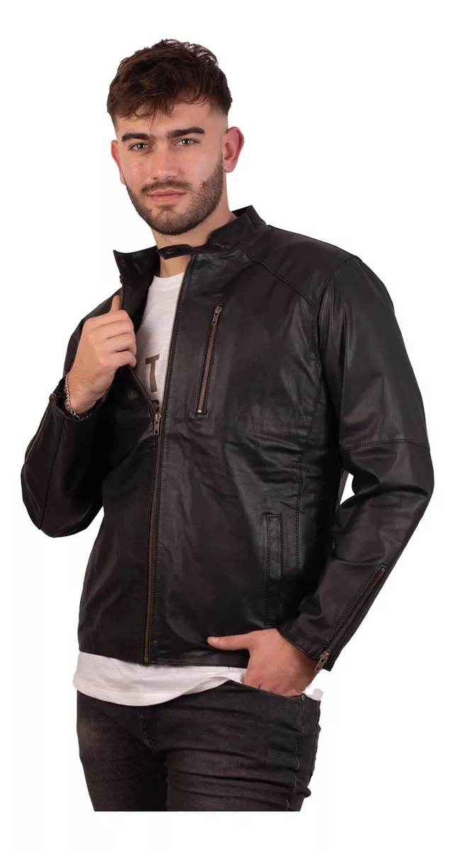 Campera De Cuero De Vaca Hombre, Cuero Vacuno 100% - Gabri