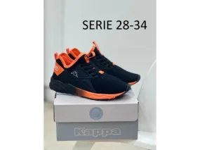 DEPORTIVO KAPPA LOGO SAN PUERTO 36153ZW EN NEGRO-NARANJA