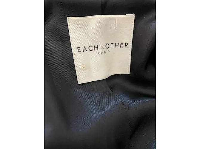 Each X Other CADA X OTRAS Chaquetas de cuero T.Cuero internacional S Negro 