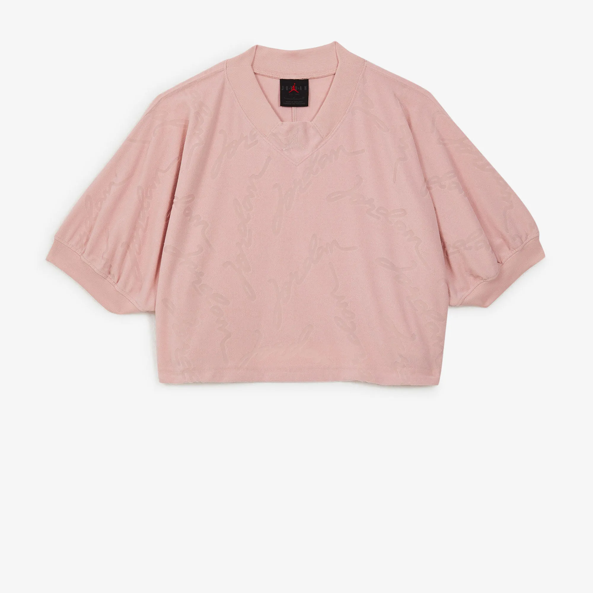 JORDAN SWEAT CREW CROP WRITINGS KNIT