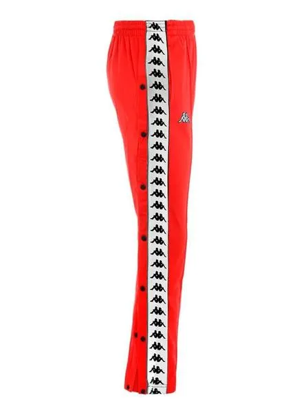 pantalon kappa astoria press rojo mujer