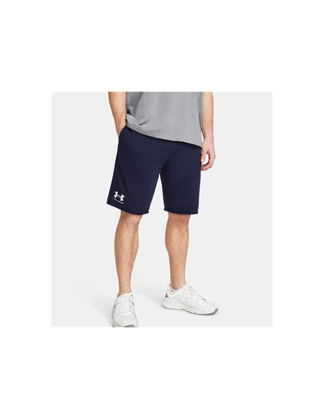 Pantalones de Fitness Under Armour Rival Terry Hombre Azul