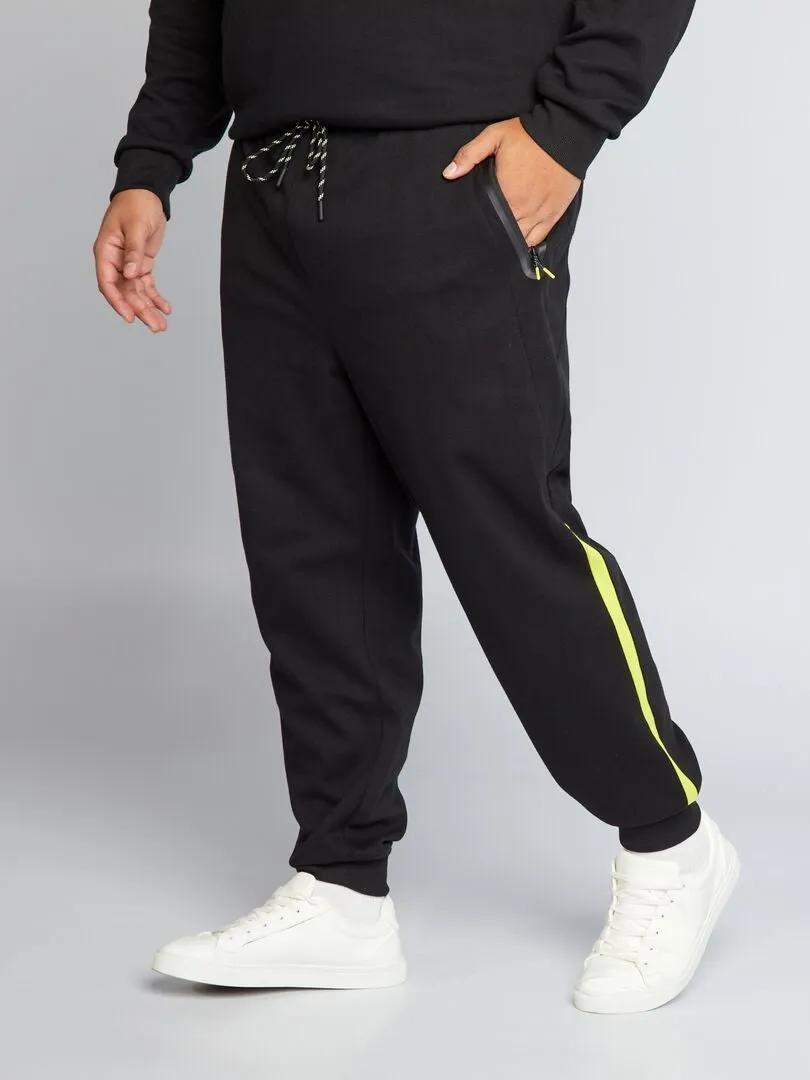 Pantalón de jogging de punto de piqué - negro