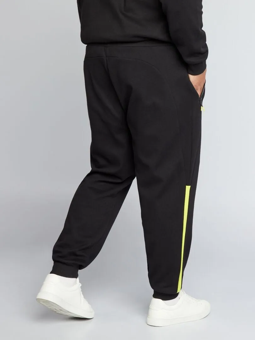 Pantalón de jogging de punto de piqué - negro