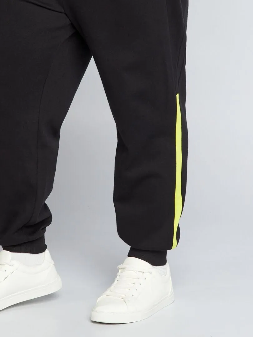 Pantalón de jogging de punto de piqué - negro