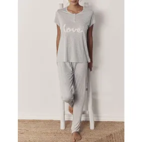 Pijama mujer Admas Love largo 55195