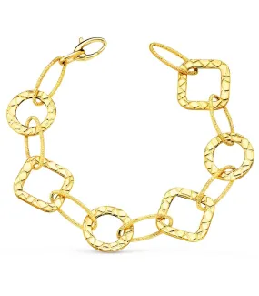 Pulsera de oro amarillo 18K Rombo