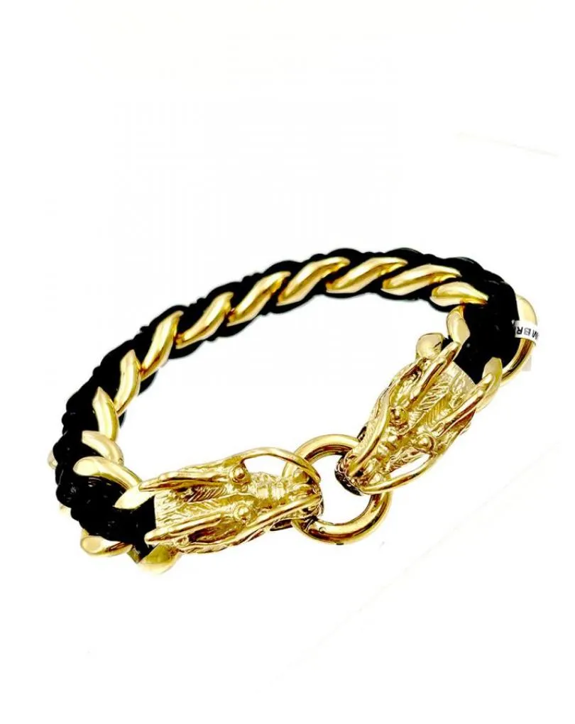 PULSERA HOMBRE DE CABEZAS DRAGONES