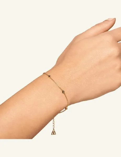 pulsera p de paola navy gold