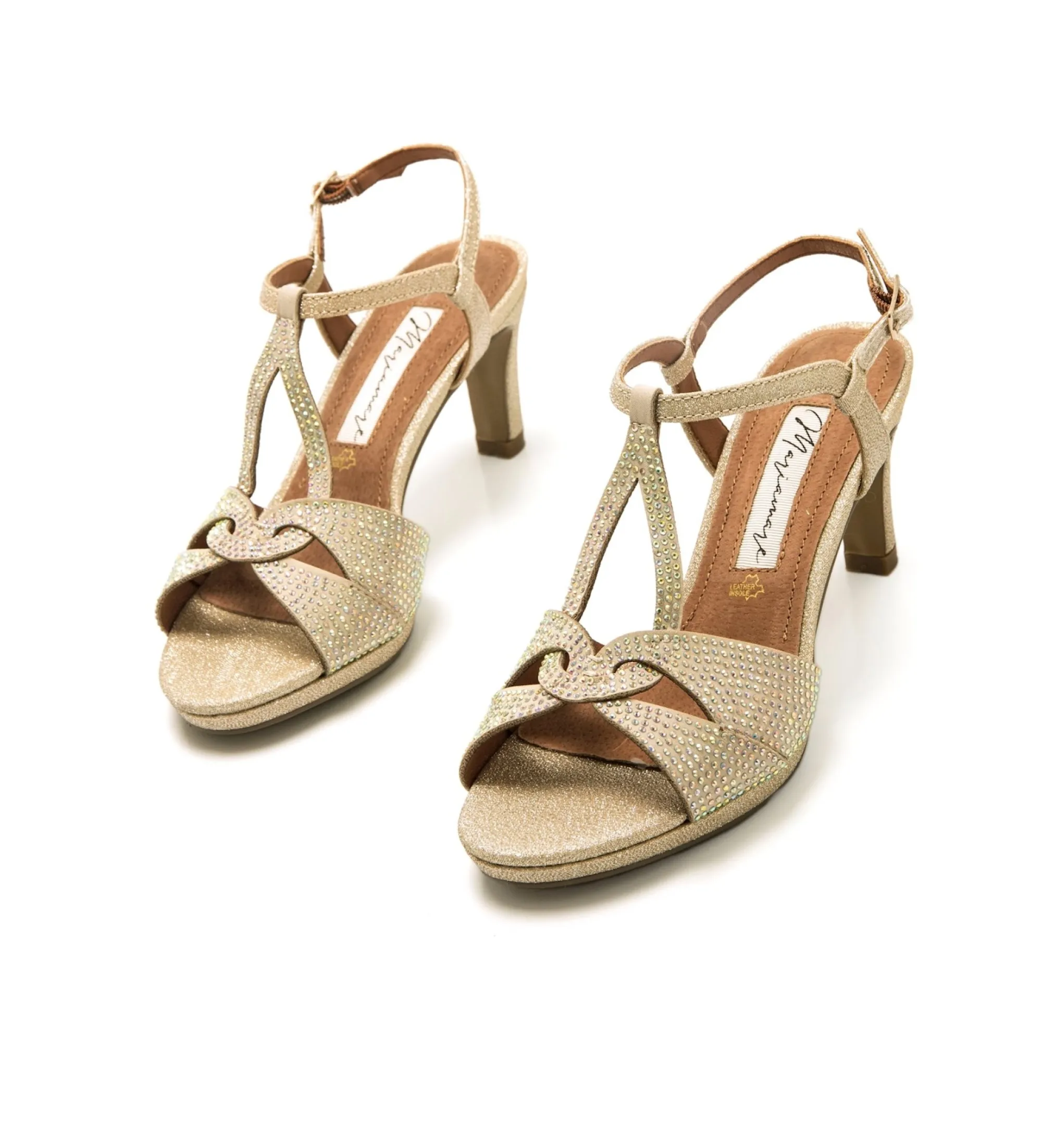 Sandalias 68432 dorado -Altura tacón 7cm-