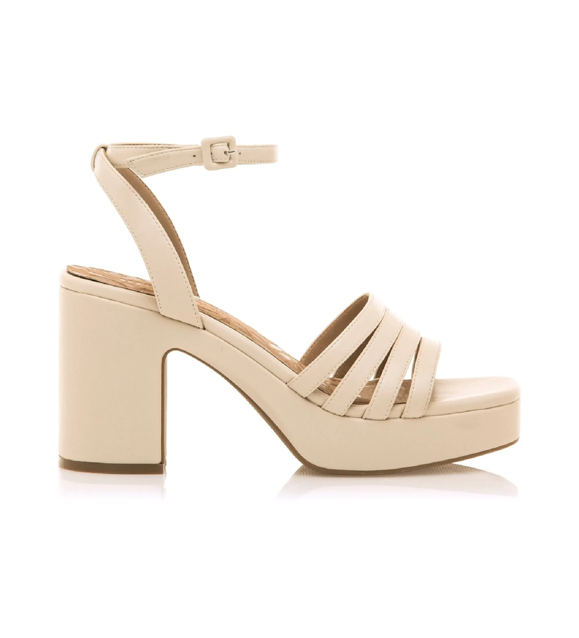 Sandalias Britt beige -Altura tacón 7cm-