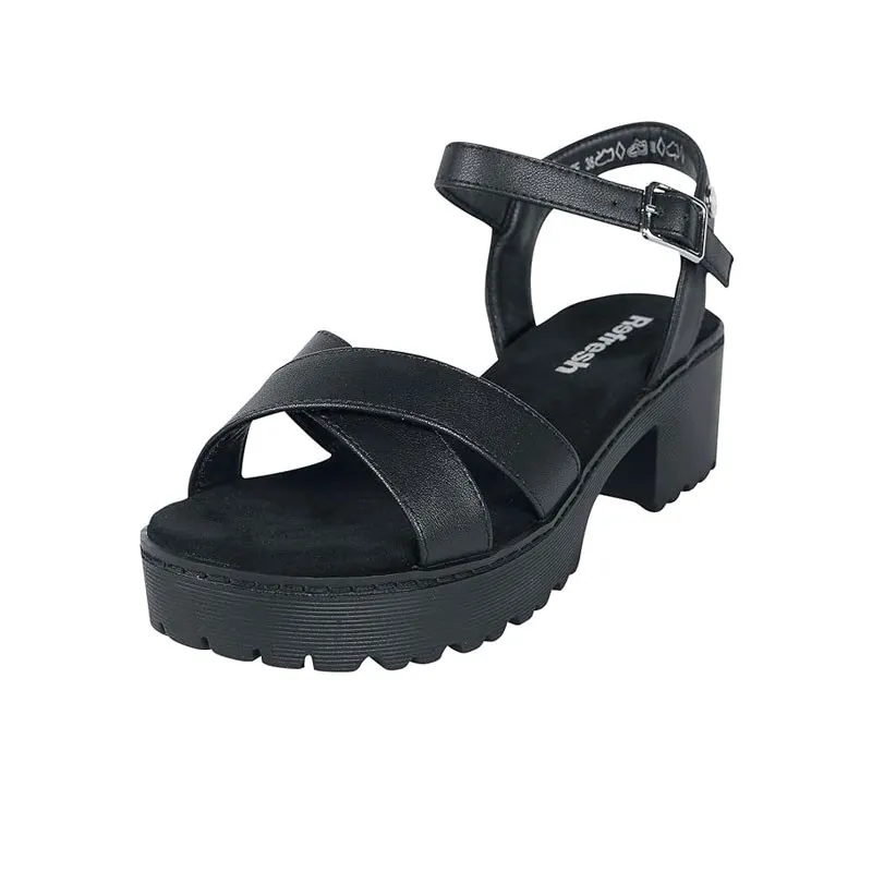 Sandalias De Tacón Refresh 79281 Mujer Negro