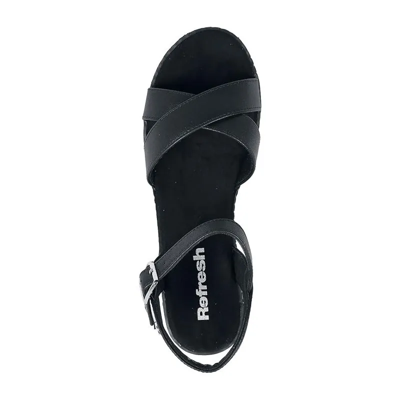 Sandalias De Tacón Refresh 79281 Mujer Negro