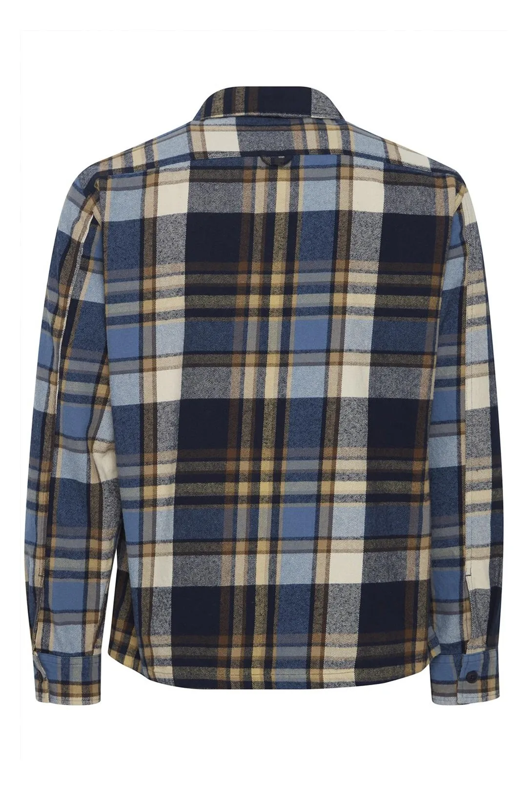 SOBRECAMISA CUADROS HOMBRE AZUL MARINO