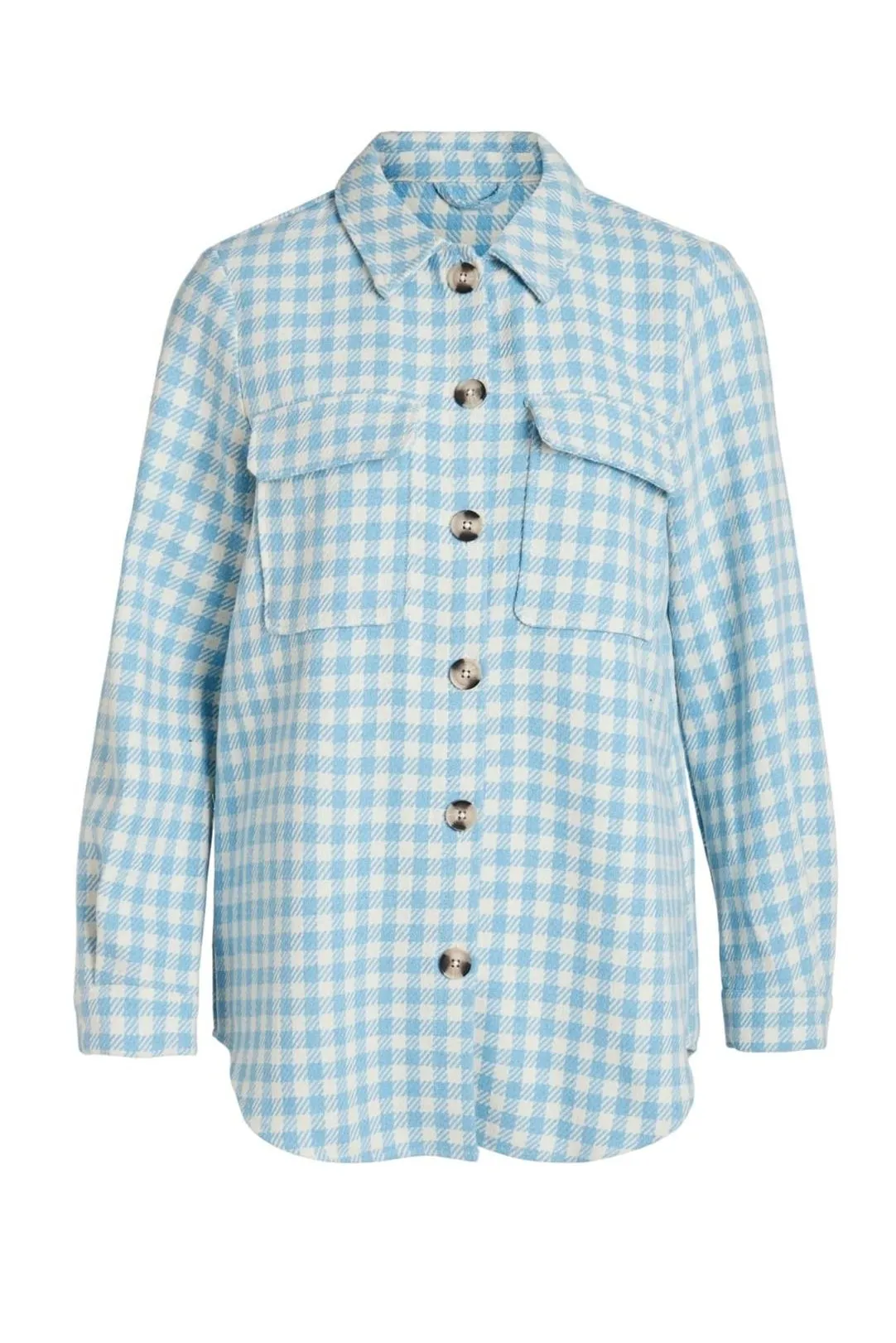 Sobrecamisa cuadros Vihether azul