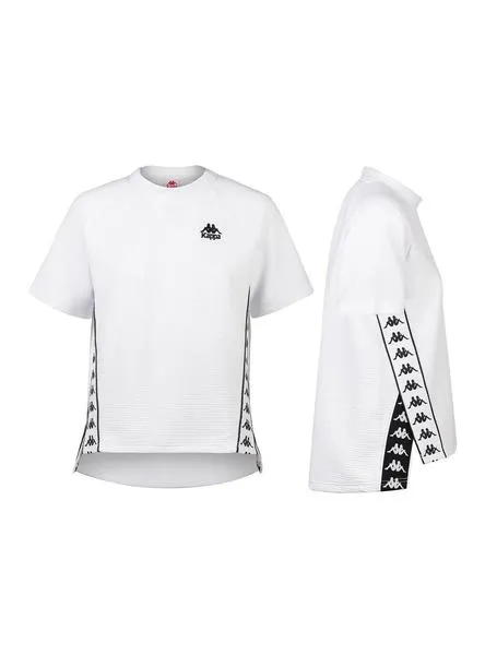 sudadera kappa balta blanco mujer